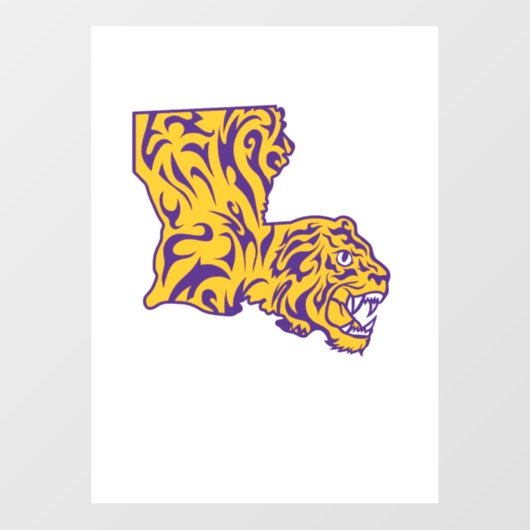 Autocollant Pour Fenêtre Démarrage Tigre D'Origine En Couleur (Feuille)