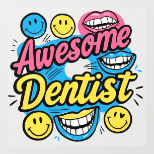Autocollant Pour Fenêtre Dentiste génial merci