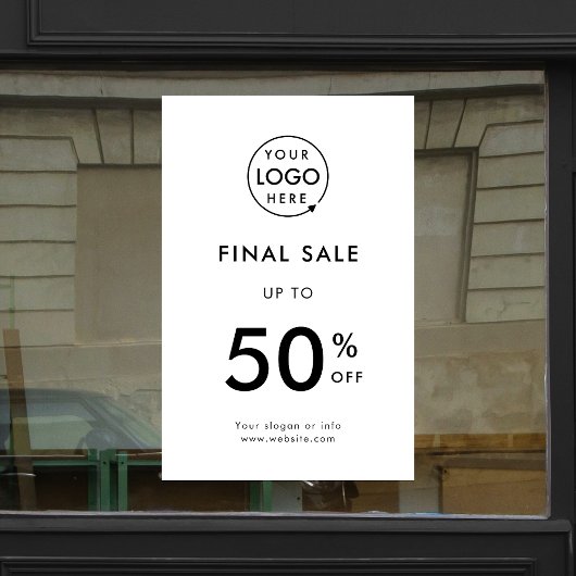 Autocollant Pour Fenêtre Dernière vente | Réservation pour les événements p