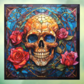 Autocollant Pour Fenêtre Design de squelette en verre (Feuille 3)