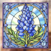 Autocollant Pour Fenêtre Design de verre texan Bluebonnet (Feuille 2)