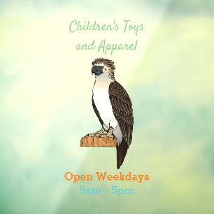 Autocollant Pour Fenêtre dessin animé d'aigle des Philippines