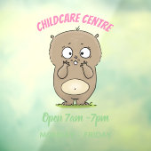 Autocollant Pour Fenêtre Dessin d'adorable hamster (Feuille 3)