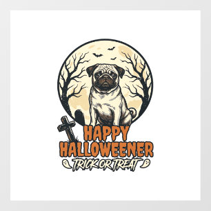 Autocollant Pour Fenêtre Dessin de gravure vintage pour Halloween avec un P