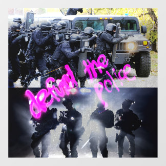 Autocollant Pour Fenêtre Détruisez Le Clouage De La Fenêtre De Police