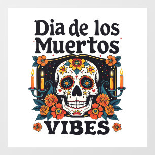 Autocollant Pour Fenêtre Día De Los Muertos Vibes Oaxaca Jour des Morts