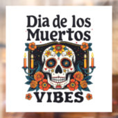 Autocollant Pour Fenêtre Día De Los Muertos Vibes Oaxaca Jour des Morts (Feuille 2)