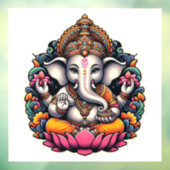 Autocollant Pour Fenêtre Dieu hindou Lord Ganesh Ganesha Ganormir fenêtre C (Feuille 3)