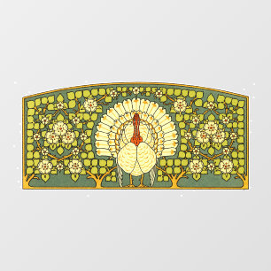 Autocollant Pour Fenêtre dinde Art nouveau