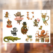 Autocollant Pour Fenêtre Dingaling Bros Circus acts (Feuille 2)