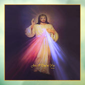 Autocollant Pour Fenêtre Divine Mercy Gold (Feuille 3)