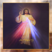 Autocollant Pour Fenêtre Divine Mercy Gold (Feuille 2)