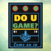 Autocollant Pour Fenêtre Do U Game? Multi Color (Feuille 3)