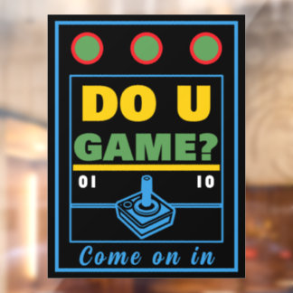 Autocollant Pour Fenêtre Do U Game? Multi Color
