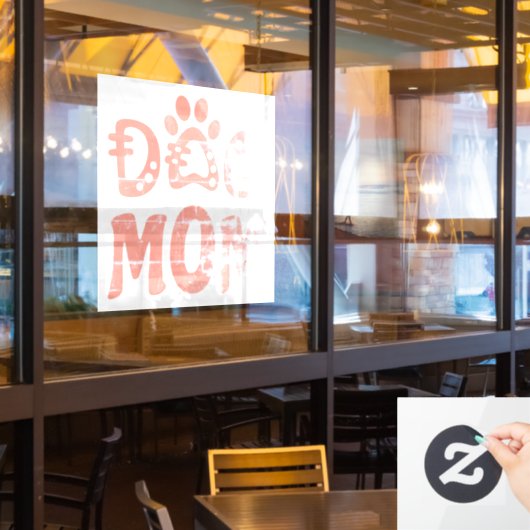 Autocollant Pour Fenêtre Dog (Fenêtre du restaurant)