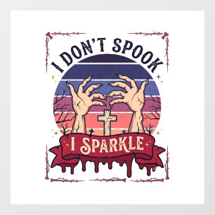 Autocollant Pour Fenêtre Don Spook Sparkle Mains de Zombie Halloween Sang_1