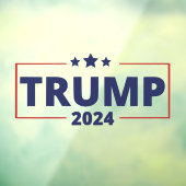 Autocollant Pour Fenêtre Donald Trump 2024 (Feuille 3)