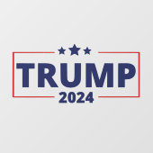 Autocollant Pour Fenêtre Donald Trump 2024 (Feuille)