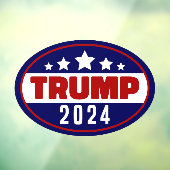 Autocollant Pour Fenêtre Donald Trump 2024 redonne l'élection américaine (Feuille 3)