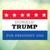 Autocollant Pour Fenêtre Donald Trump président  (Feuille 3)