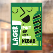 Autocollant Pour Fenêtre Doner Kebab (Feuille 2)