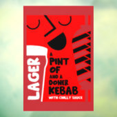 Autocollant Pour Fenêtre Doner Kebab (Feuille 3)