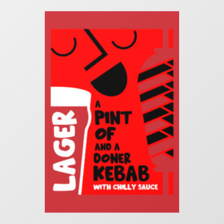 Autocollant Pour Fenêtre Doner Kebab