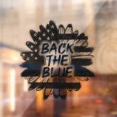 Autocollant Pour Fenêtre Dos Bleu (Feuille 2)