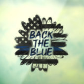 Autocollant Pour Fenêtre Dos Bleu (Feuille 3)