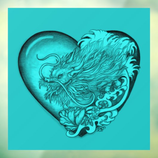 Autocollant Pour Fenêtre Dragon Heart (Feuille 3)