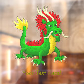 Autocollant Pour Fenêtre Dragon mythologique de Chine (Feuille 2)