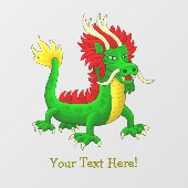 Autocollant Pour Fenêtre Dragon mythologique de Chine (Feuille)