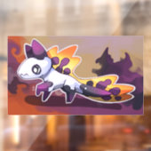 Autocollant Pour Fenêtre Dragon violet (Feuille 2)