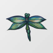 Autocollant Pour Fenêtre Dragonfly Nature Art (Feuille)