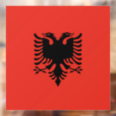Autocollant Pour Fenêtre Drapeau albanais (Feuille 2)