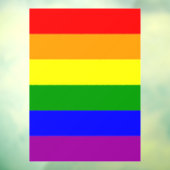 Autocollant Pour Fenêtre Drapeau arc-en-ciel gay pride (Feuille 3)