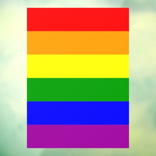 Autocollant Pour Fenêtre Drapeau arc-en-ciel gay pride (Feuille 3)