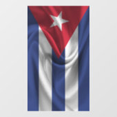 Autocollant Pour Fenêtre Drapeau Cuba (Feuille)