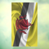 Autocollant Pour Fenêtre Drapeau de Brunei (Feuille 3)