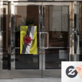Autocollant Pour Fenêtre Drapeau de Brunei (Porte de bureau)