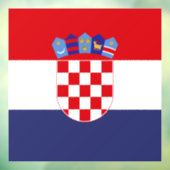 Autocollant Pour Fenêtre Drapeau de Croatie (Feuille 3)