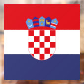 Autocollant Pour Fenêtre Drapeau de Croatie (Feuille 2)