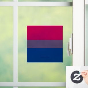Autocollant Pour Fenêtre Drapeau de fierté bisexuelle de SlipperyJoe's coul