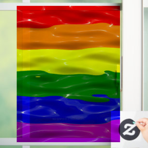 Autocollant Pour Fenêtre Drapeau de fierté de SlipperyJoe's vernis liquide