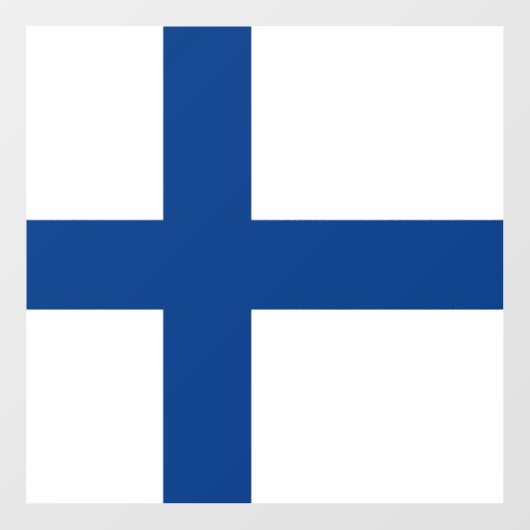 Autocollant Pour Fenêtre Drapeau de Finlande (Feuille)