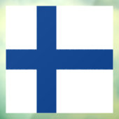 Autocollant Pour Fenêtre Drapeau de Finlande (Feuille 3)