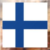 Autocollant Pour Fenêtre Drapeau de Finlande (Feuille 2)