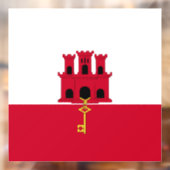 Autocollant Pour Fenêtre Drapeau de Gibraltar (Feuille 2)