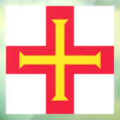Autocollant Pour Fenêtre Drapeau de Guernesey (Feuille 3)