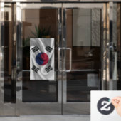 Autocollant Pour Fenêtre Drapeau de la Corée du Sud (Porte de bureau)